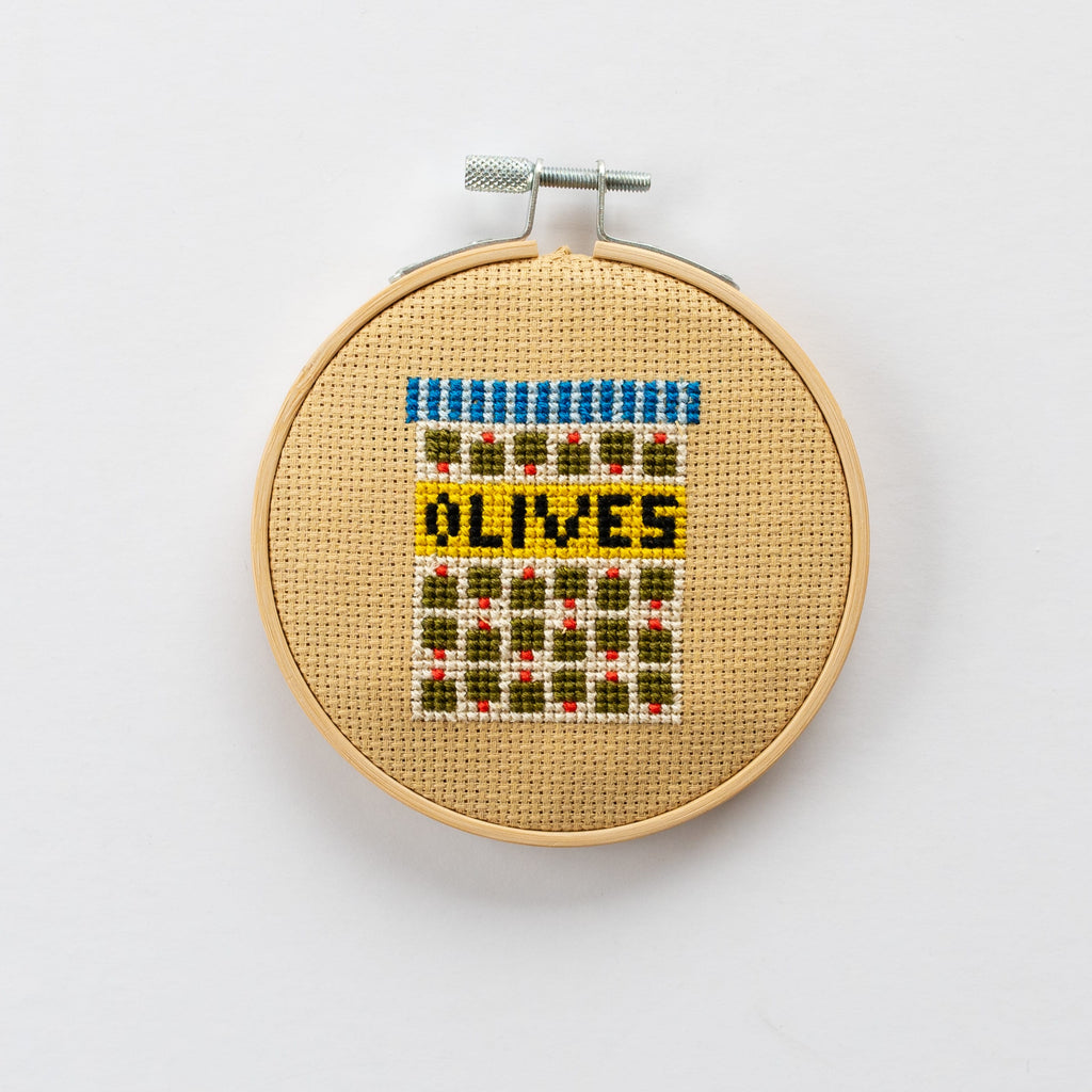 Cotton Clara Olives Mini Cross Stitch PDF Pattern – Instant Download