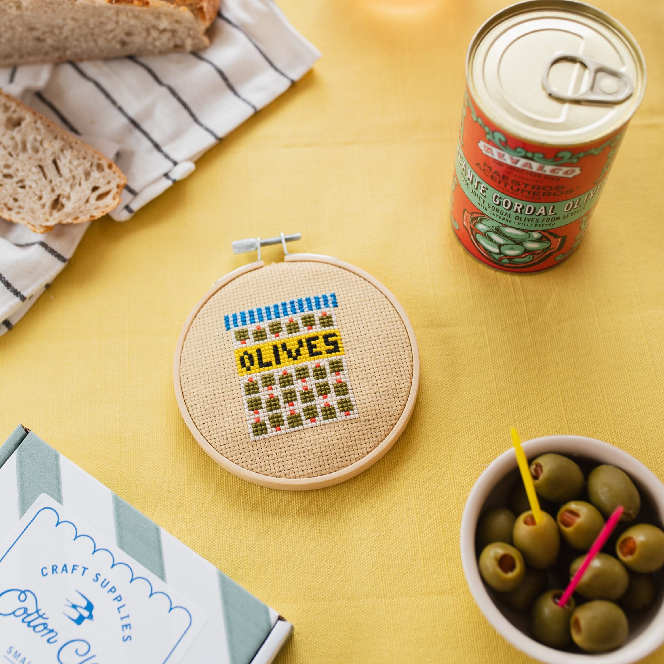 Cotton Clara Olives Mini Cross Stitch PDF Pattern – Instant Download
