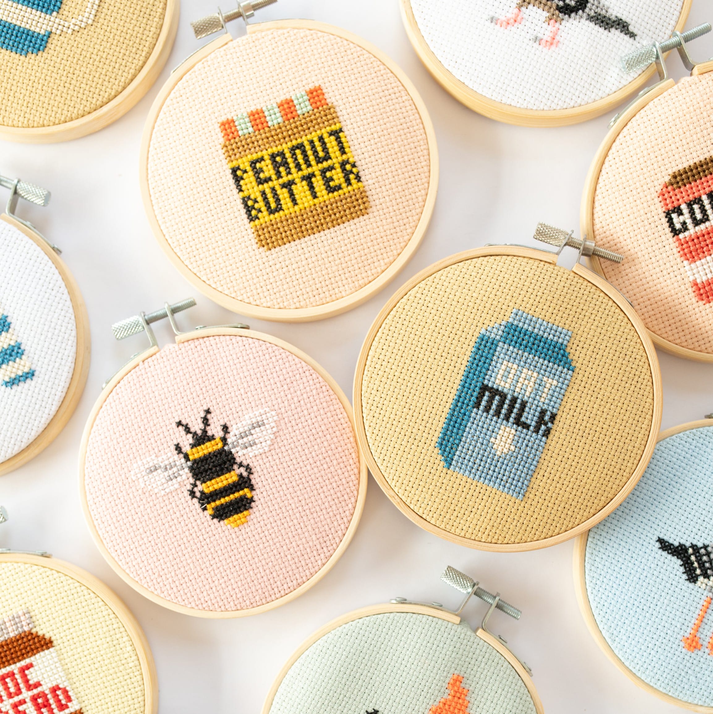Cotton Clara Peanut Butter Mini Cross Stitch PDF Pattern – Instant Download