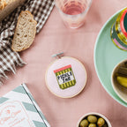 Cotton Clara Pickle Jar Cross Stitch Kit