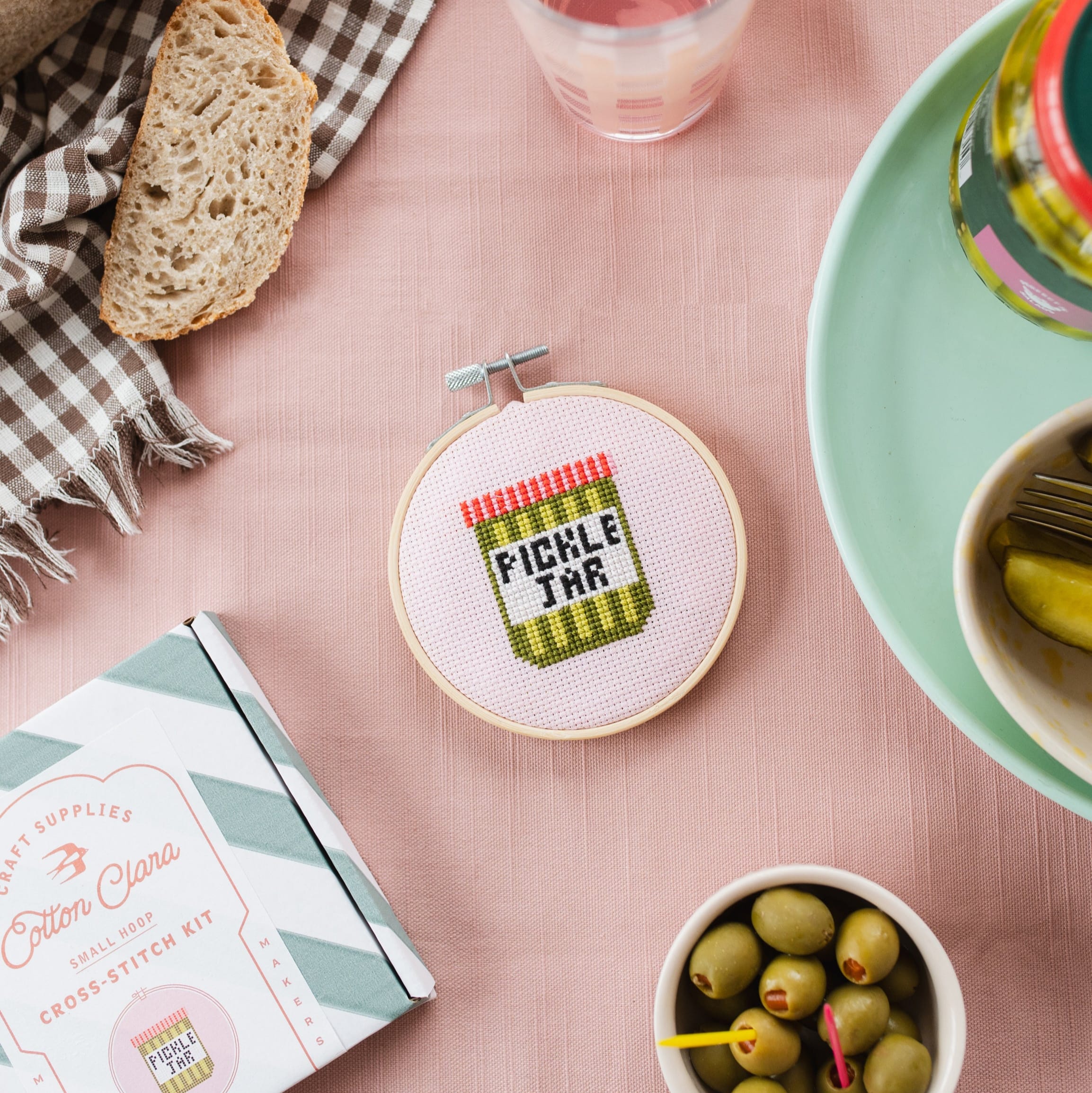 Cotton Clara Pickle Mini Cross Stitch PDF Pattern – Instant Download