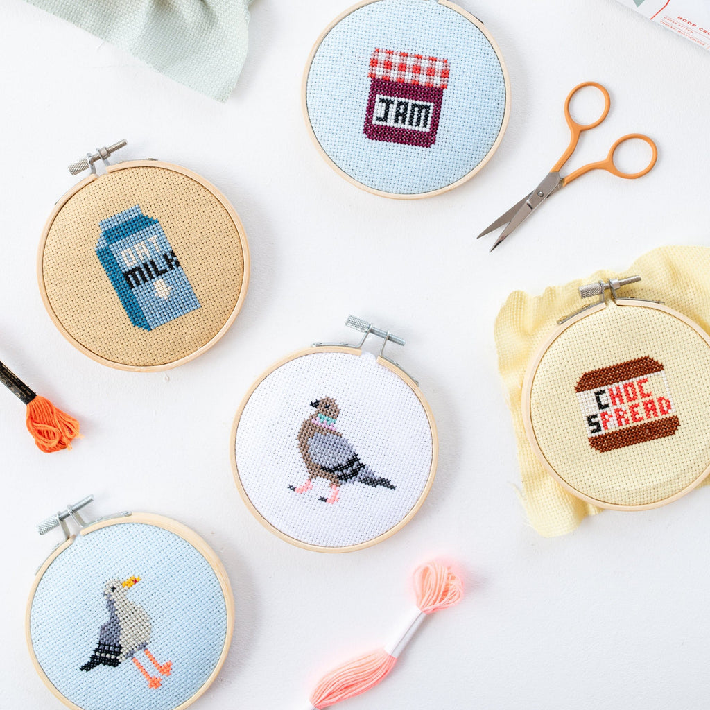Cotton Clara Pigeon Mini Cross Stitch PDF Pattern – Instant Download