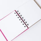 Cotton Clara Pink Pig 4 x 4 Inch Sketch Book - Made in the UK