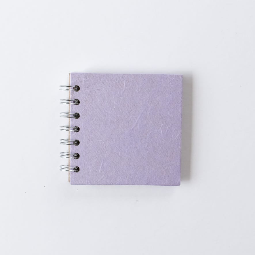 Cotton Clara Pink Pig 4 x 4 Inch Sketch Book - Made in the UK