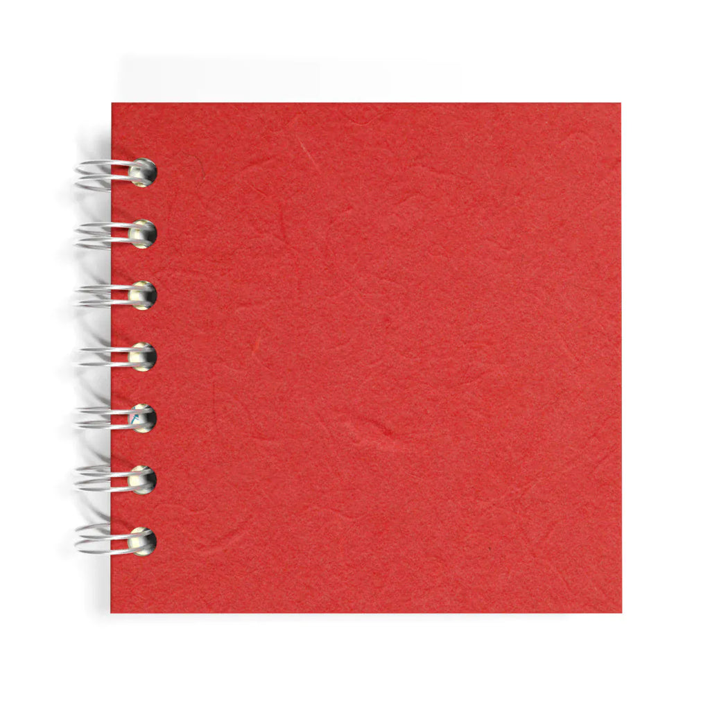 Cotton Clara Pink Pig 4 x 4 Inch Sketch Book - Made in the UK