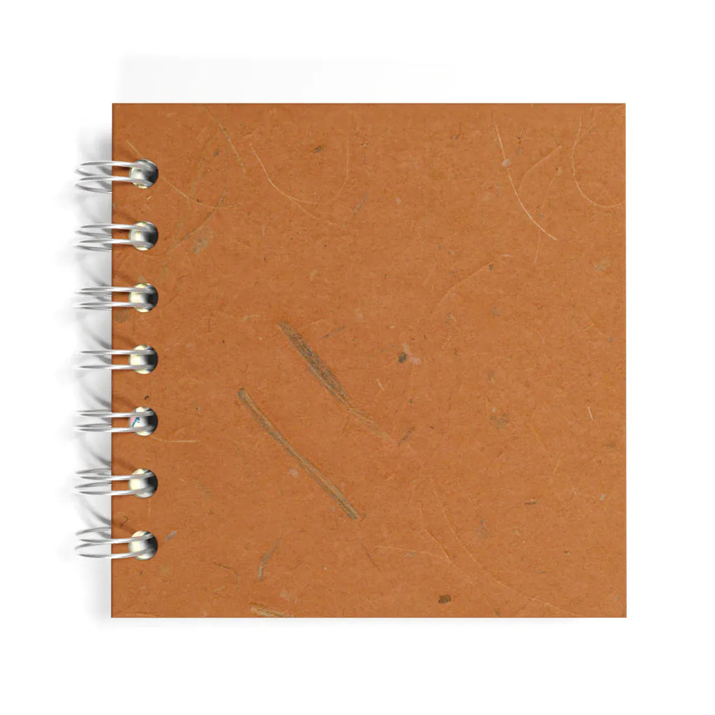 Cotton Clara Pink Pig 4 x 4 Inch Sketch Book - Made in the UK