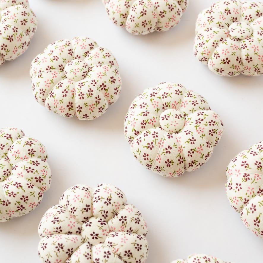 Cotton Clara Pumpkin Pin Cushion