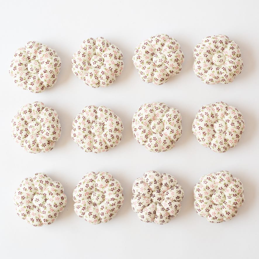 Cotton Clara Pumpkin Pin Cushion