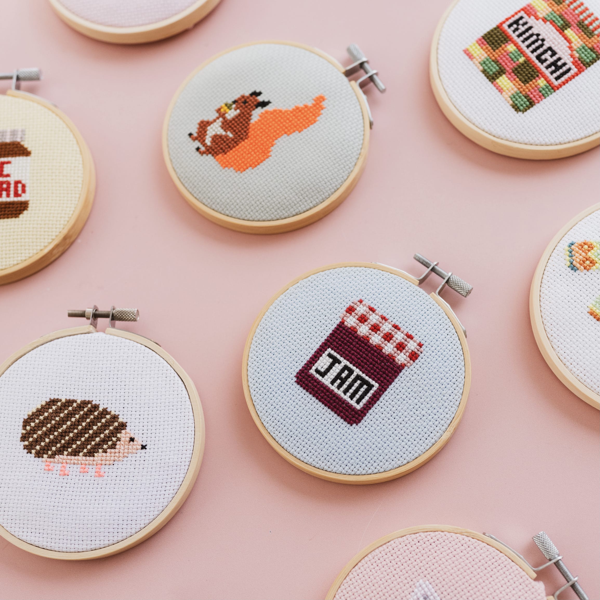 Cotton Clara Racoon Cross Stitch Kit