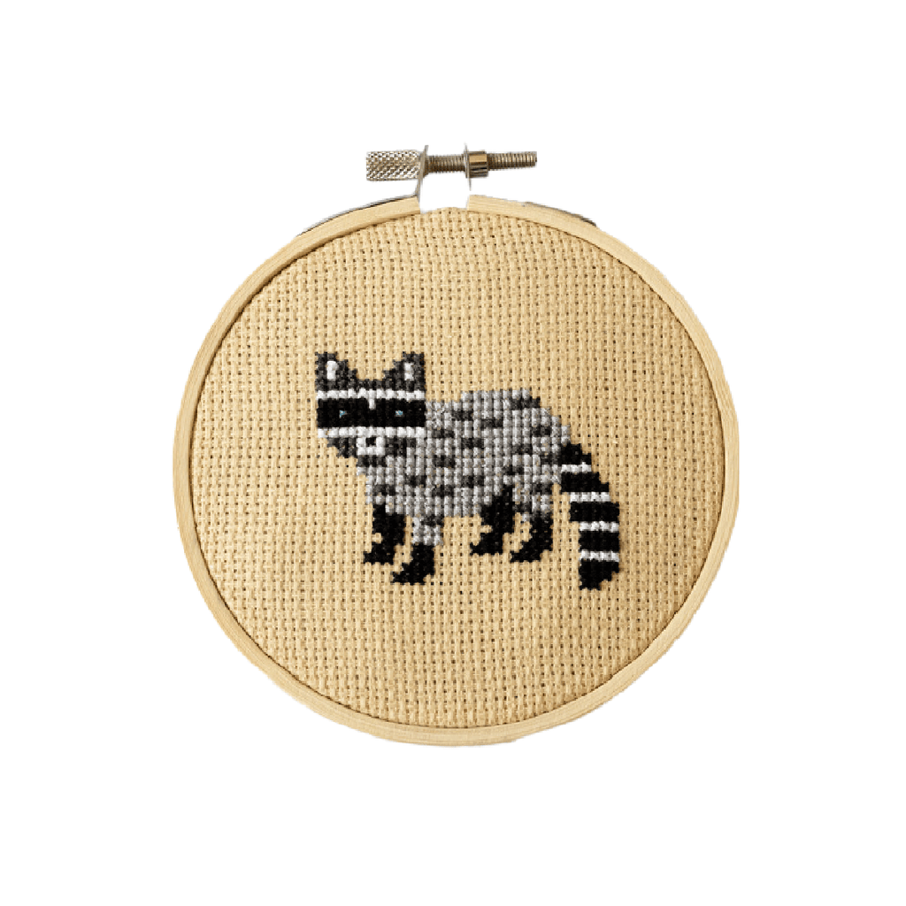 Cotton Clara Racoon Cross Stitch Kit