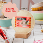 Cotton Clara Ramen Cross Stitch PDF Pattern – Instant Download