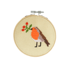 Cotton Clara Robin & Berry Cross Stitch Kit