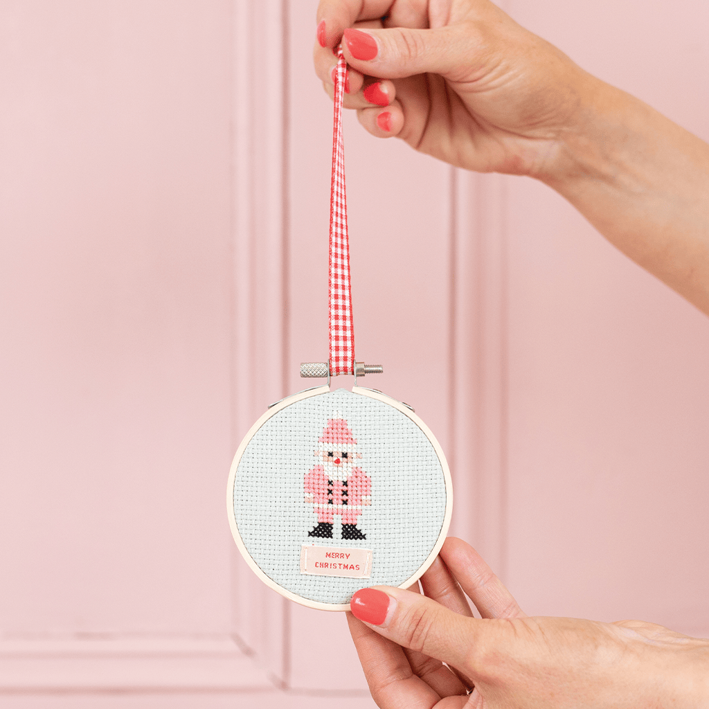 Cotton Clara Santa Mini Cross Stitch PDF Pattern – Instant Download
