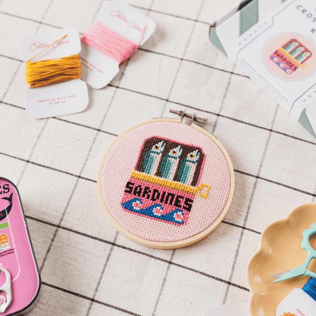 Cotton Clara Sardines Cross Stitch Kit