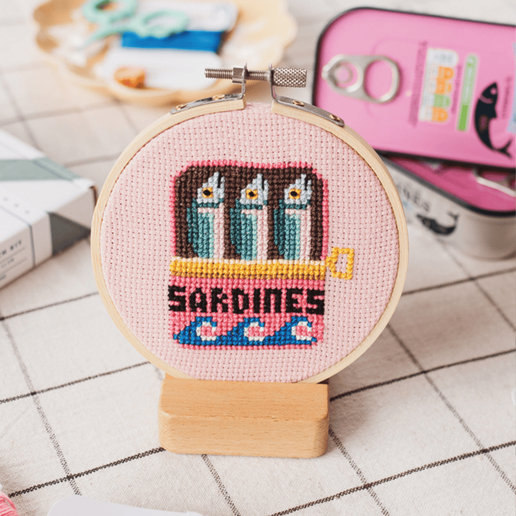 Cotton Clara Sardines Cross Stitch Kit
