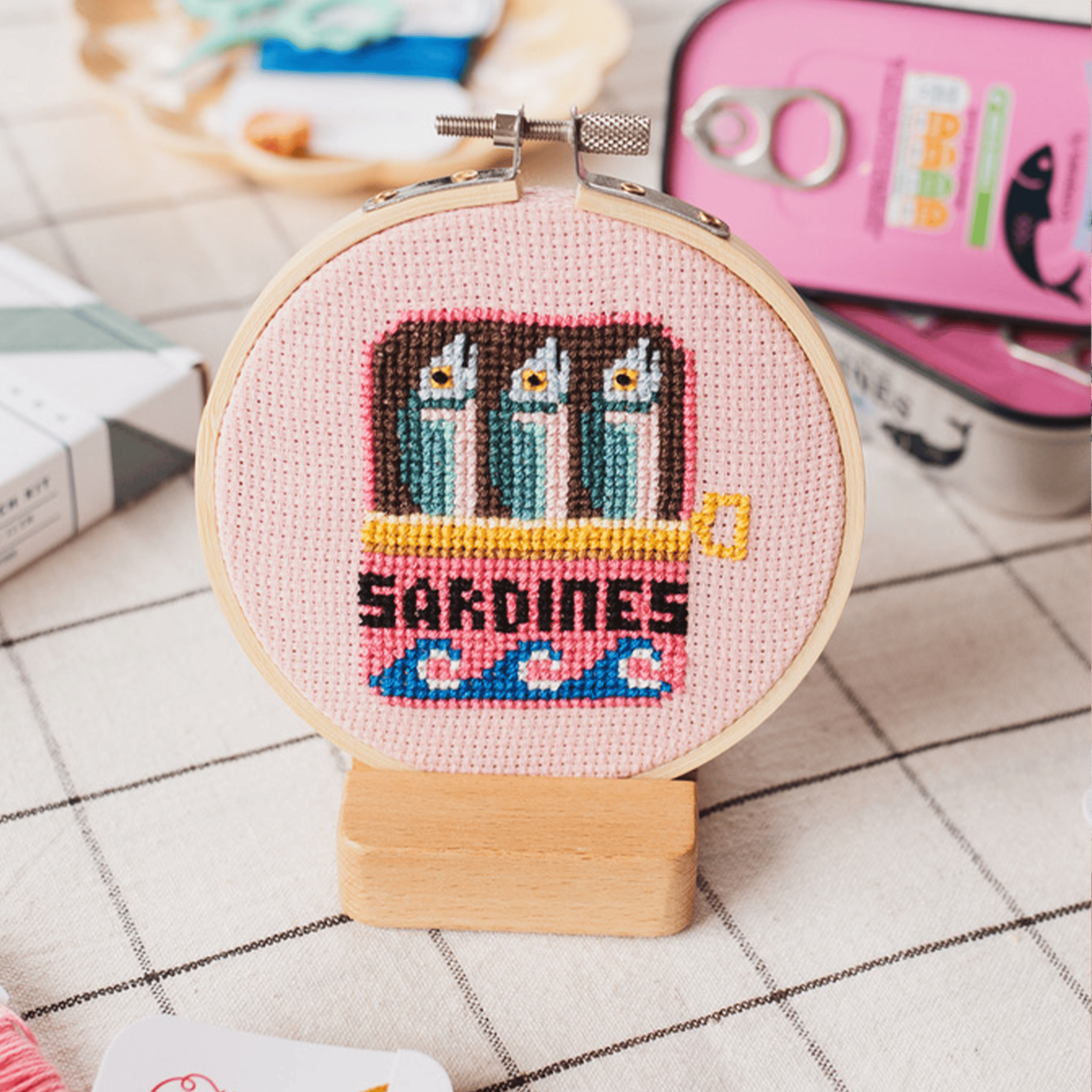 Cotton Clara Sardines Cross Stitch PDF Pattern – Instant Download