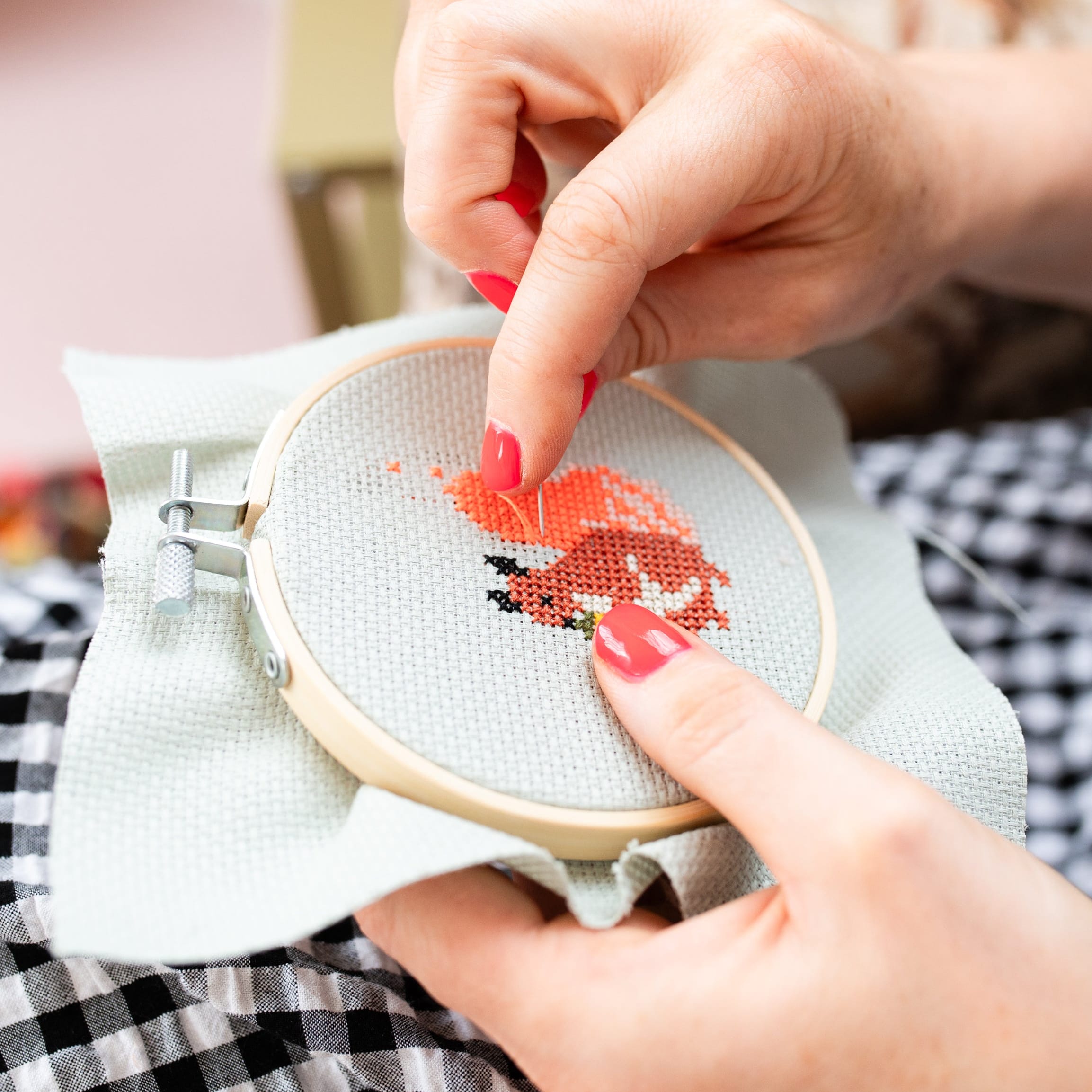 Cotton Clara Squirrel Mini Cross Stitch PDF Pattern – Instant Download