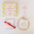 Cotton Clara Strawberry Embroidery Hoop Kit