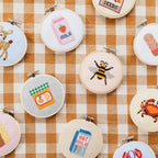 Cotton Clara Strawberry Milk Beginner Cross Stitch Kit