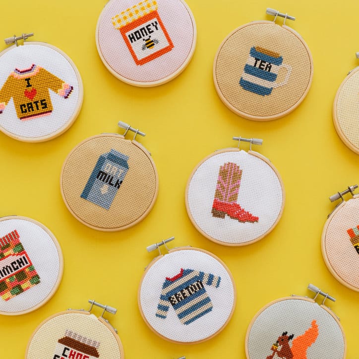 Cotton Clara Tea Mini Cross Stitch PDF Pattern – Instant Download