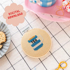 Cotton Clara Tea Mini Cross Stitch PDF Pattern – Instant Download