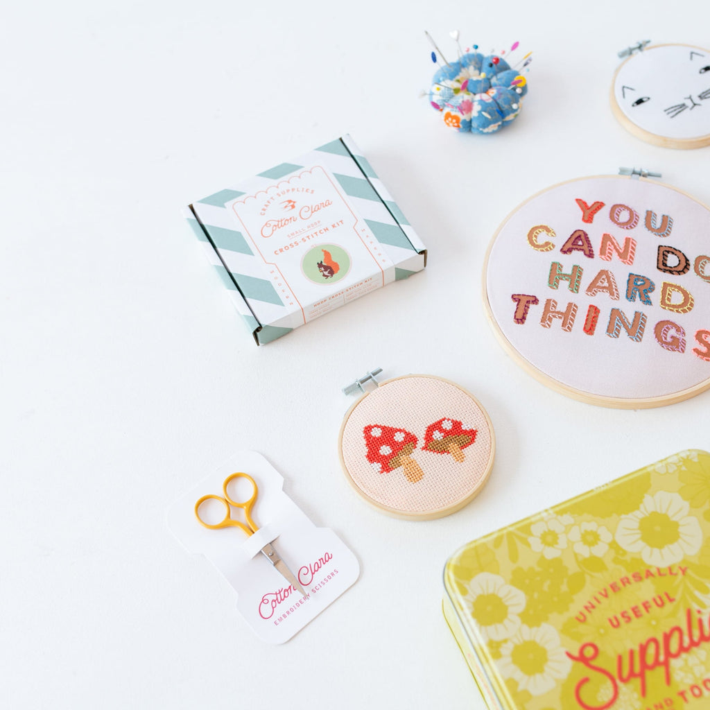 Cotton Clara Toadstool Mini Cross Stitch PDF Pattern – Instant Download