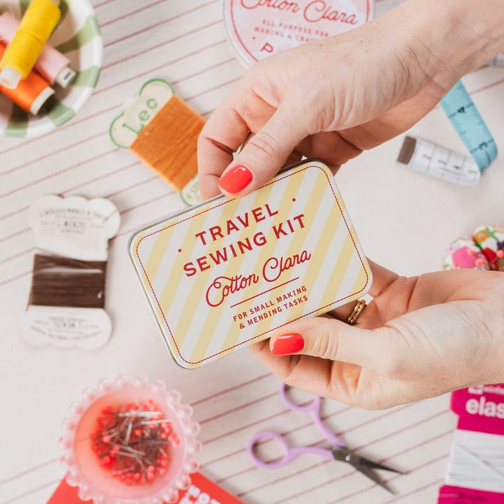 Cotton Clara Travel Sewing Tin Kit