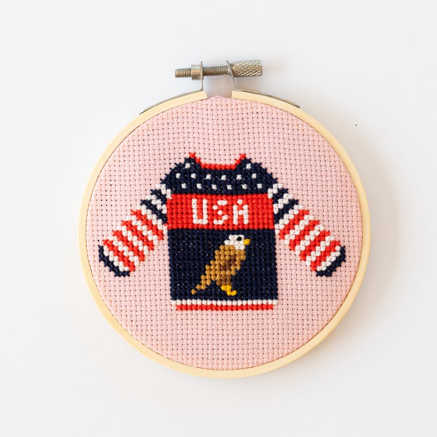 Cotton Clara USA Jumper Cross Stitch Kit
