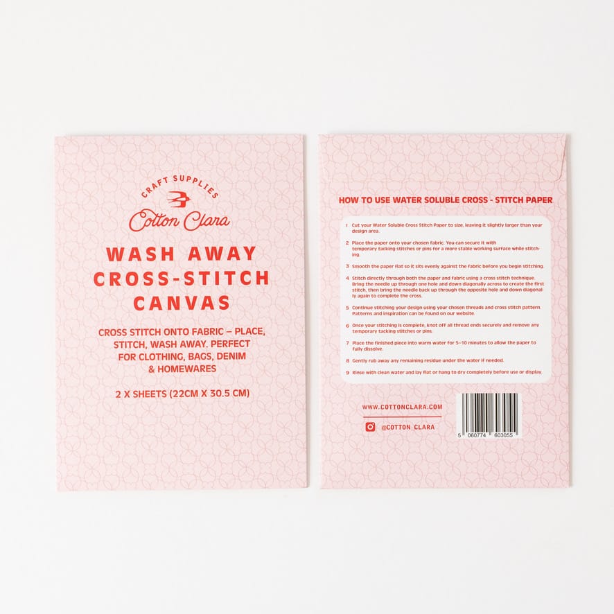 Water Soluble Cross Stitch Canvas