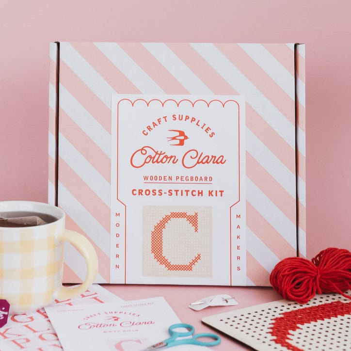 Cotton Clara Wooden Boards Pegboard Embroidery Board Kit