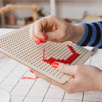 Cotton Clara Wooden Boards Pegboard Embroidery Board Kit