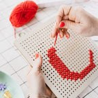 Cotton Clara Wooden Boards Pegboard Embroidery Board Kit