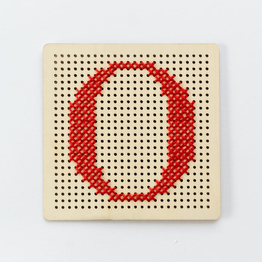 Cotton Clara Wooden Boards Pegboard Embroidery Board Kit