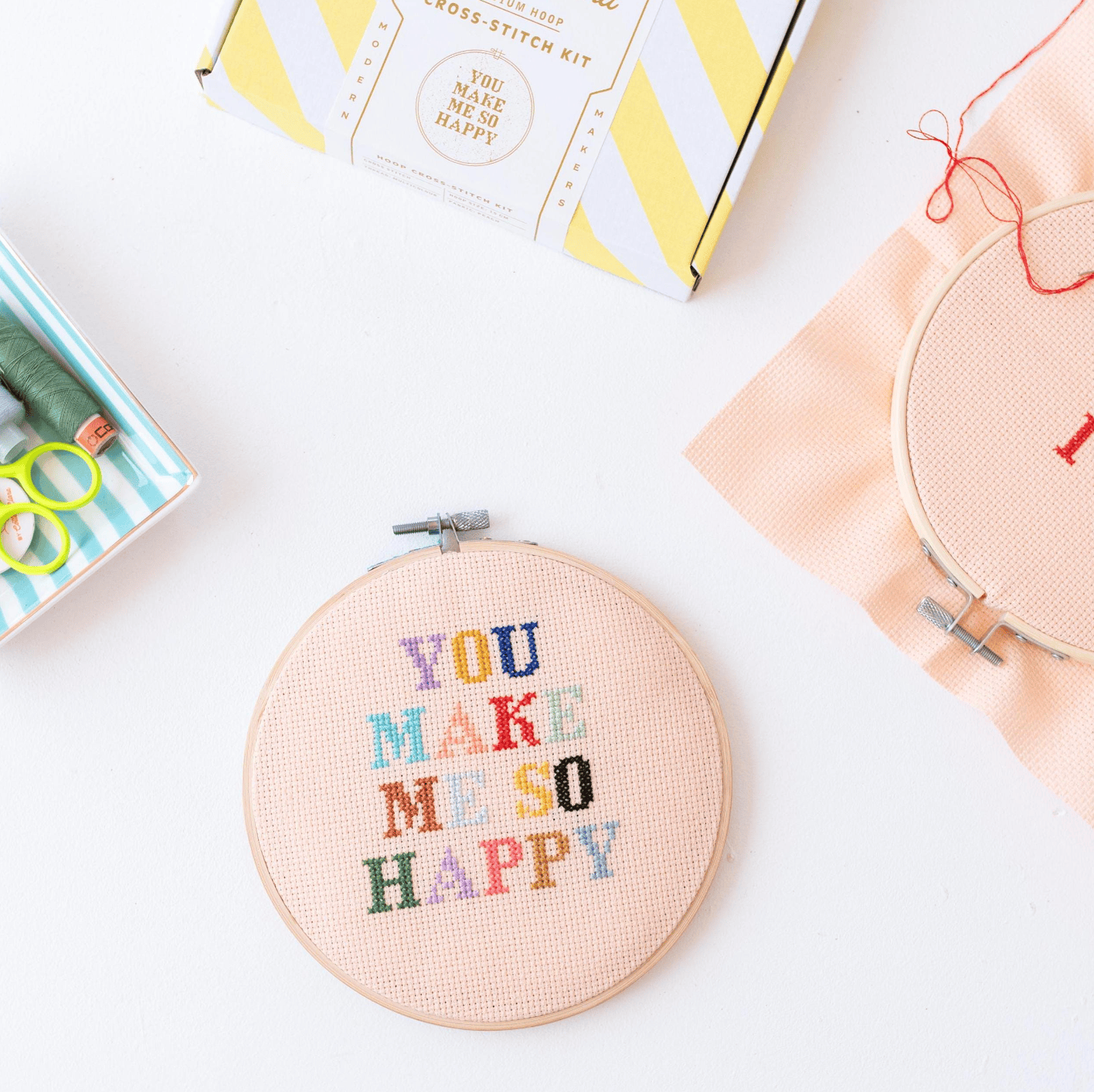 Cotton Clara You make me so happy Cross Stitch PDF Pattern – Instant Download