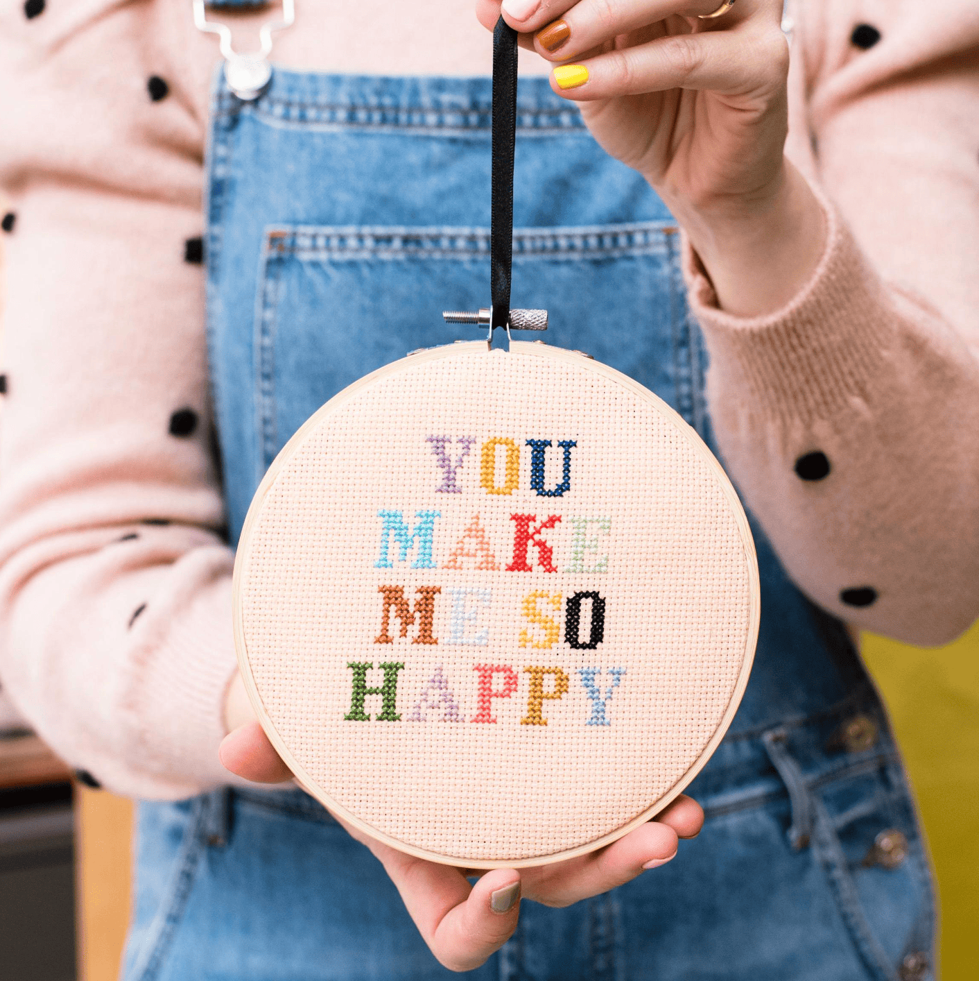Cotton Clara You make me so happy Cross Stitch PDF Pattern – Instant Download