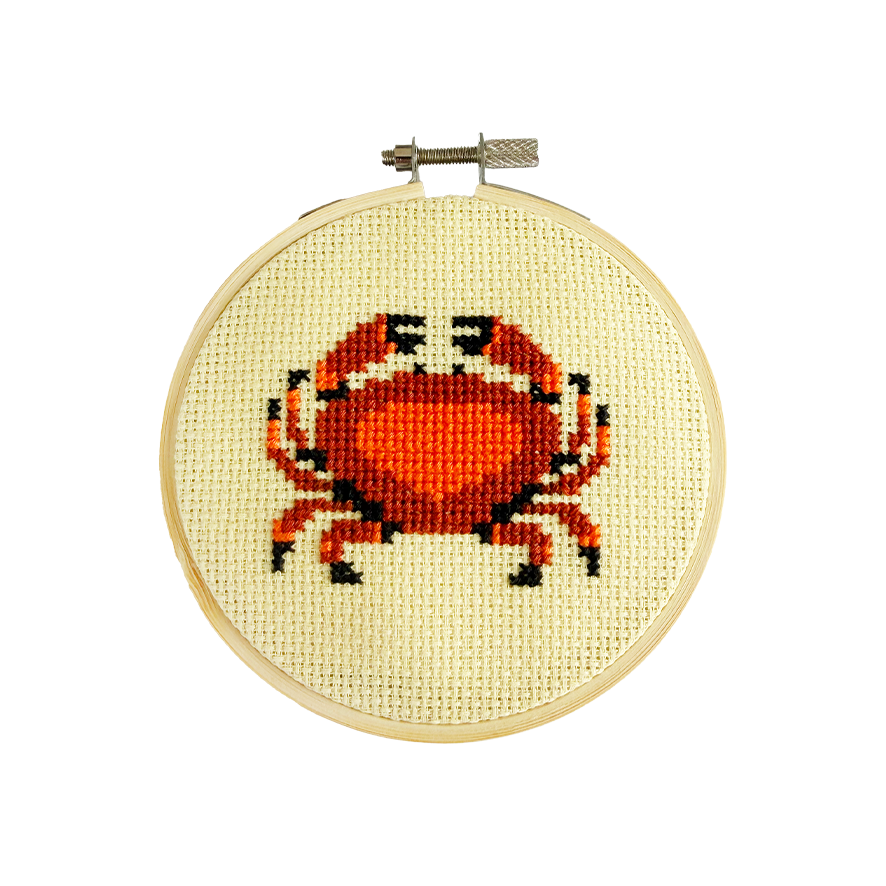 Crab Beginner Cross Stitch Kit