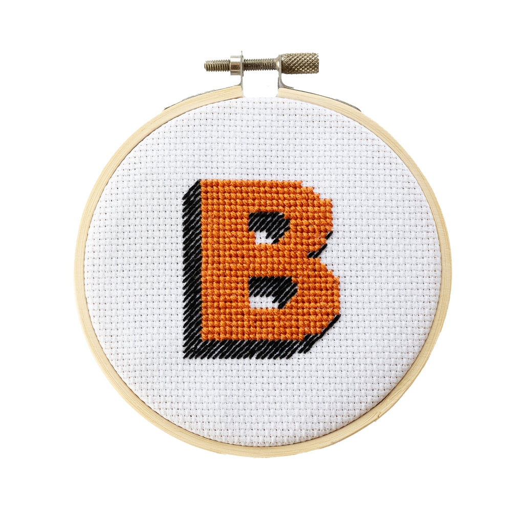 Drop Shadow Alphabet Cross Stitch Kit