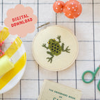 Frog Mini Cross Stitch PDF Pattern – Instant Download