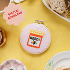 Honey Mini Cross Stitch PDF Pattern – Instant Download