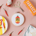 Hot Sauce Cross Stitch Kit