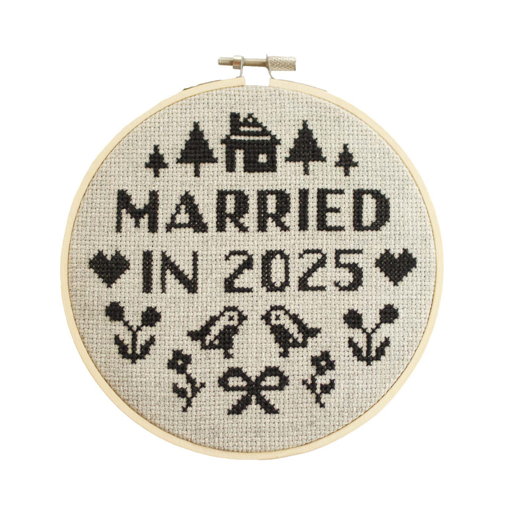 Married In 2025 Cross Stitch Kit