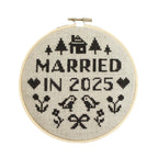 Married In 2025 Cross Stitch Kit