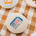 Oat Milk Cross Stitch Kit