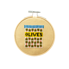 Load image into Gallery viewer, Olives Cross Stitch Kit