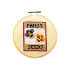 Pansy Seeds Beginner Cross Stitch Kit