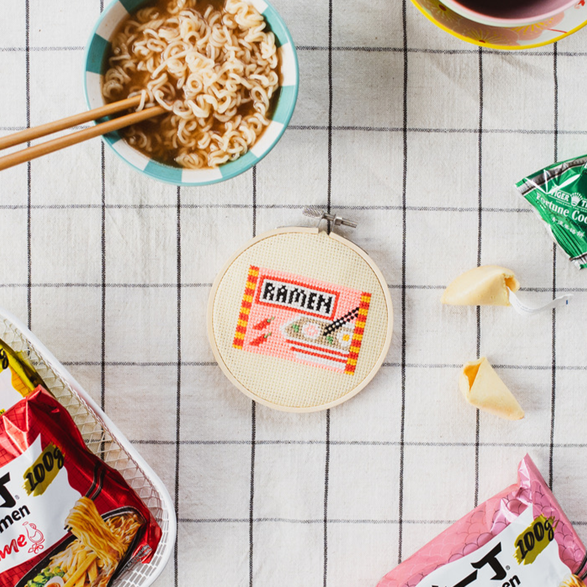 Ramen Beginner Cross Stitch Kit
