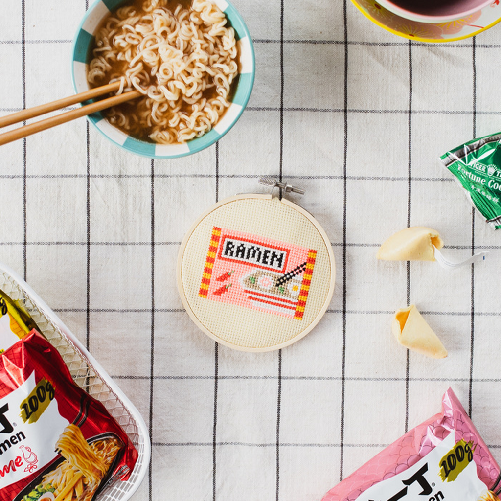 Ramen Cross Stitch PDF Pattern – Instant Download