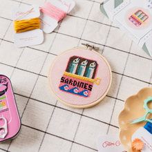 Load image into Gallery viewer, Sardines Cross Stitch PDF Pattern – Instant Download