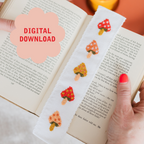 Toadstool Bookmark PDF Pattern – Instant Download