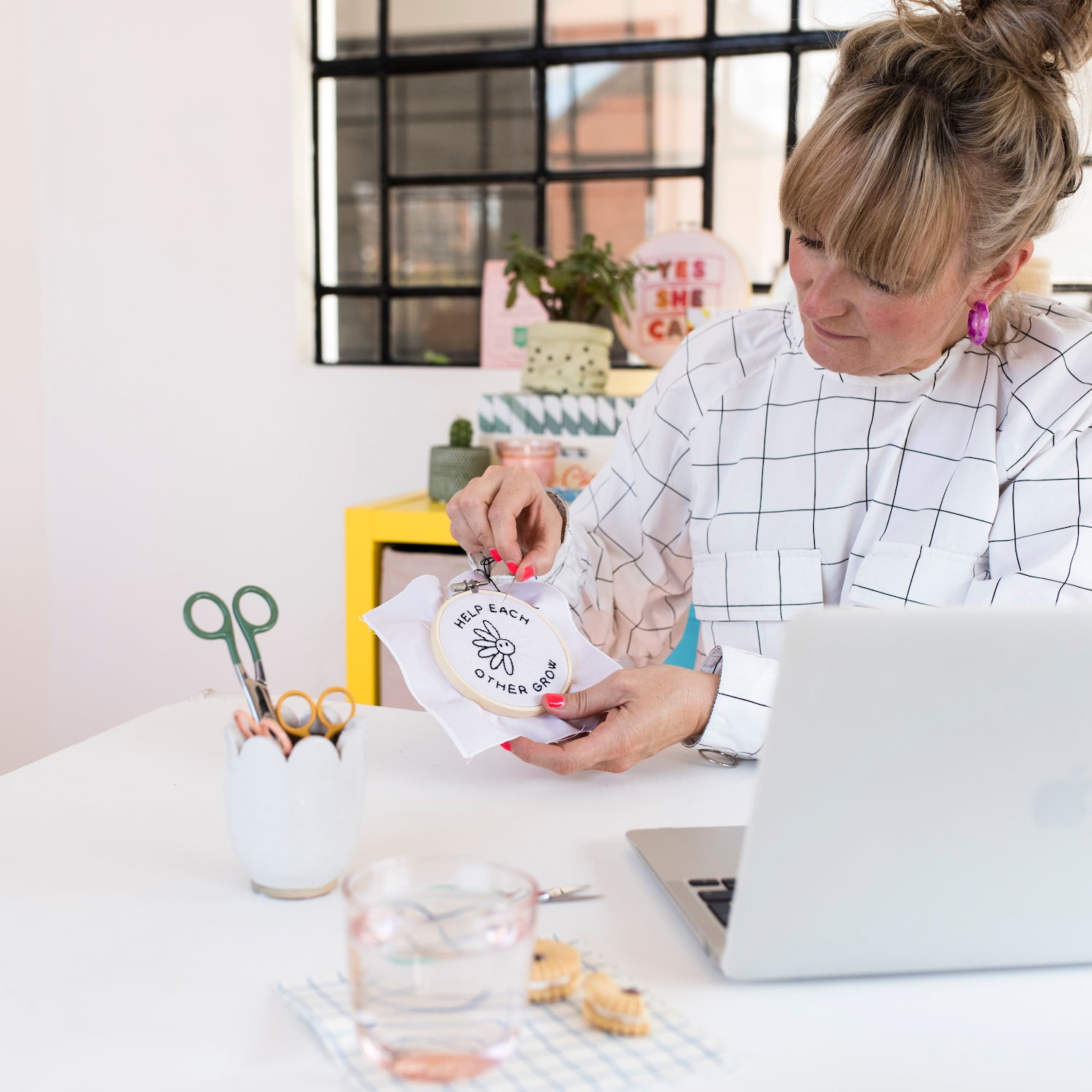 Help Each Other Grow Embroidery Hoop Kit